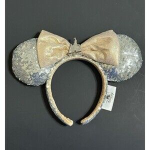 Cinderella Silver Magic Mirror Minnie Mouse Ears Headband